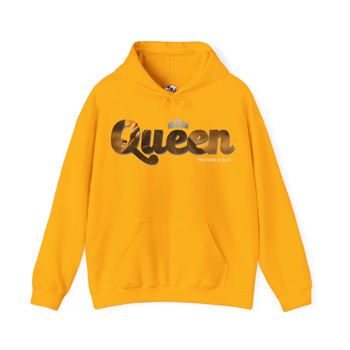 "I am Queen" Womens Affirmation Heavy Blend™ Hooded Sweatshirt