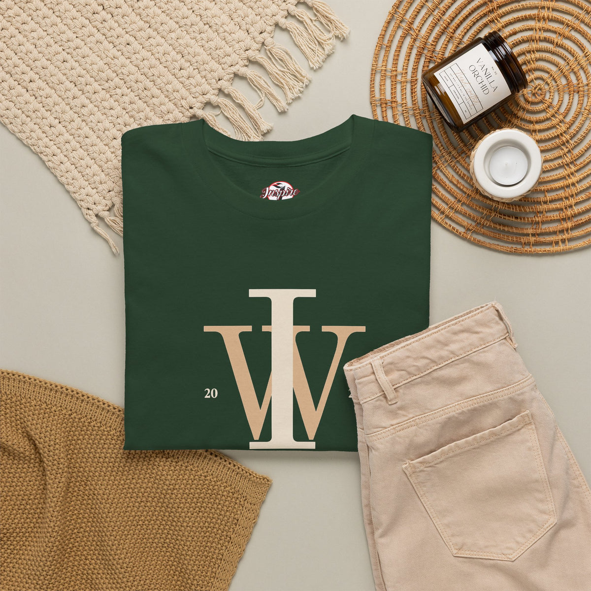 Inspire Wear IW Monogram Graphic Tee