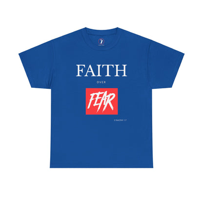 Faith Over Fear Men's Unisex Heavy Cotton Tee