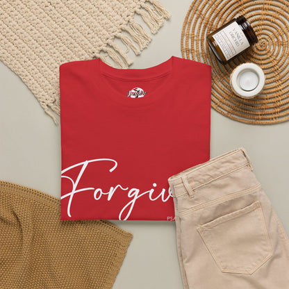 "Forgiven" Womens Christian Faith T-Shirt