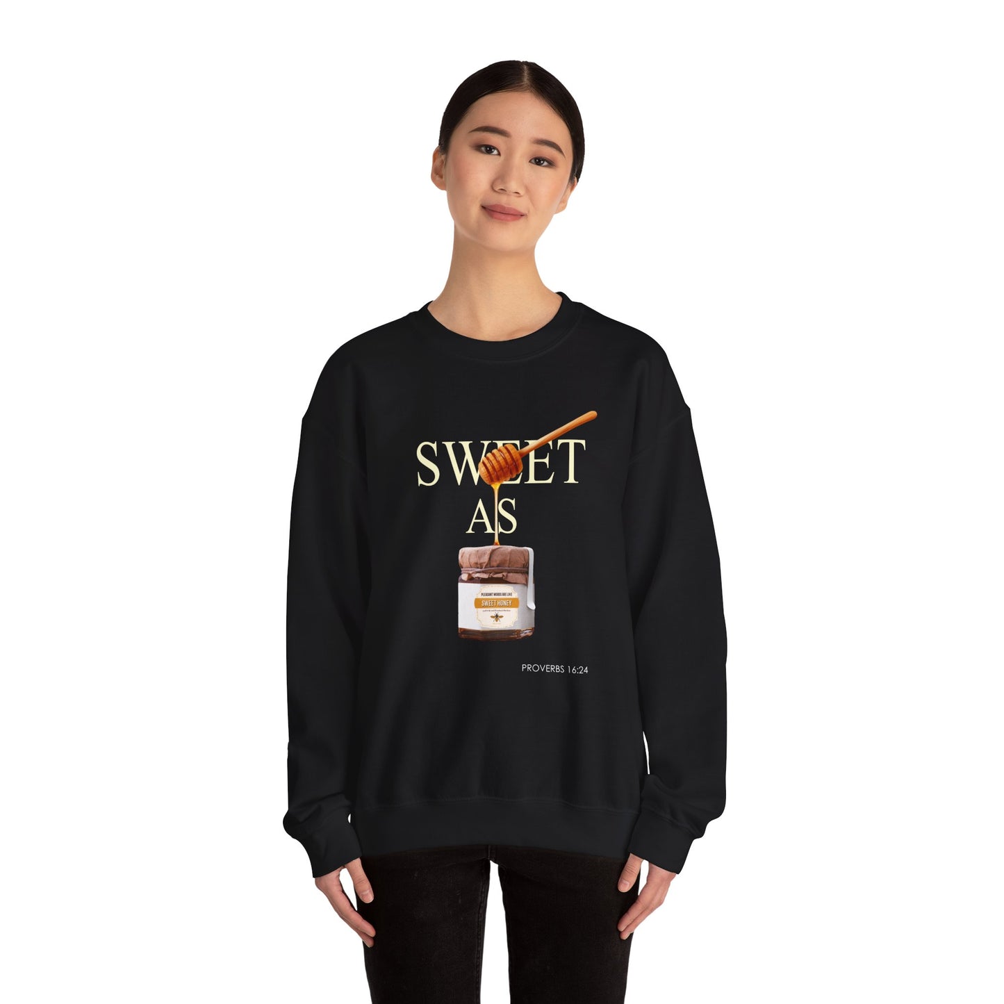 "Pleasant Words" Women's Inspirational Crewneck Sweatshirt