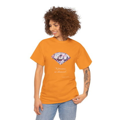 "No Pressure, No Diamond" Women's Inspirational Graphic T-Shirt