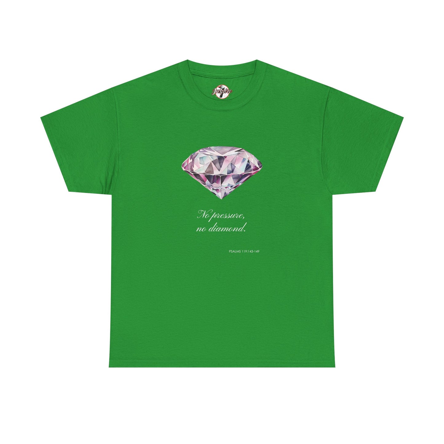 "No Pressure, No Diamond" Women's Inspirational Graphic T-Shirt