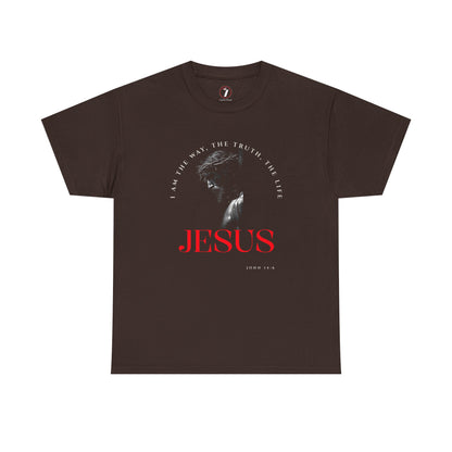 I AM the Way, the Truth, the Life Inspirational Unisex Heavy Cotton Tee
