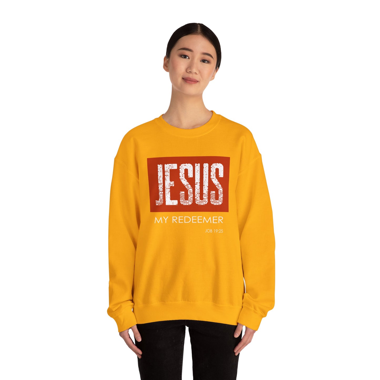 "Jesus My Redeemer" Inspirational Crewneck Sweatshirt