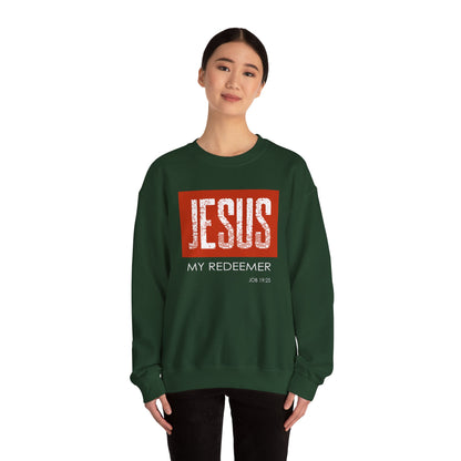 "Jesus My Redeemer" Inspirational Crewneck Sweatshirt