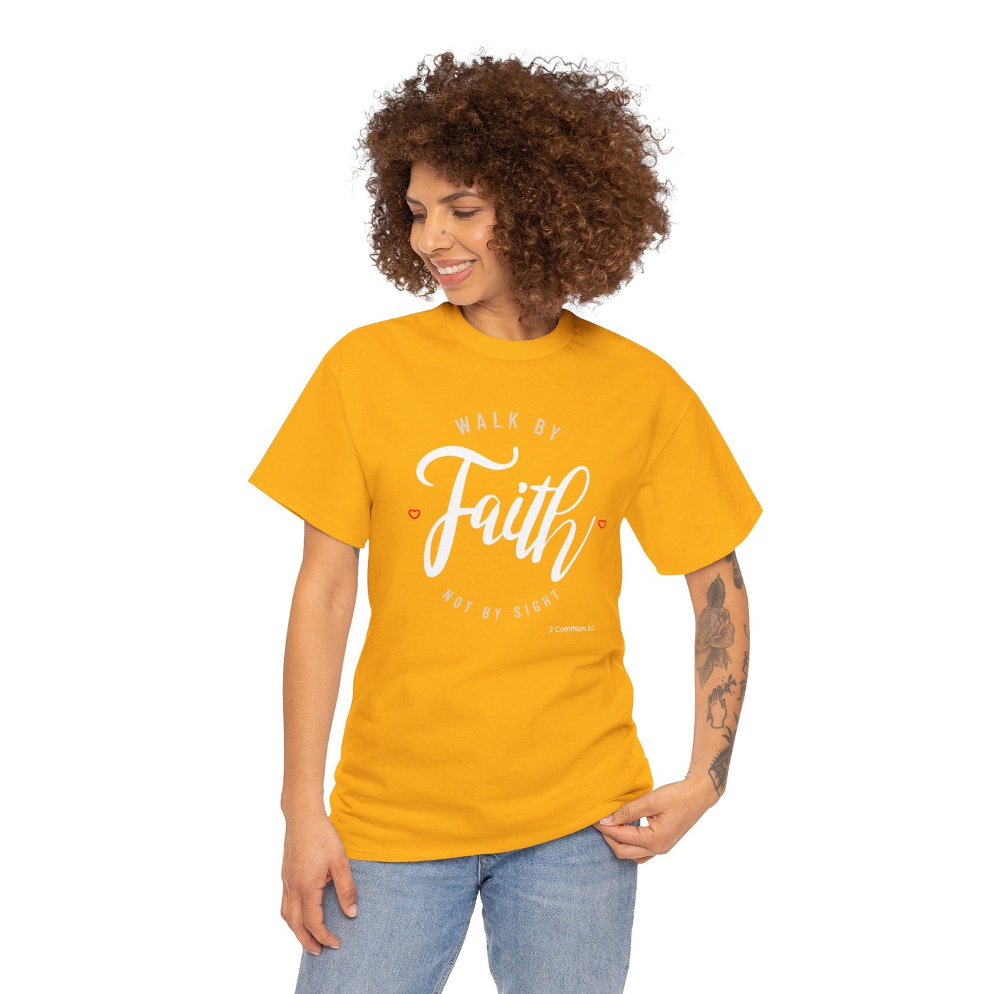 "Walk By Faith, Not By Sight" Motivational T-Shirt