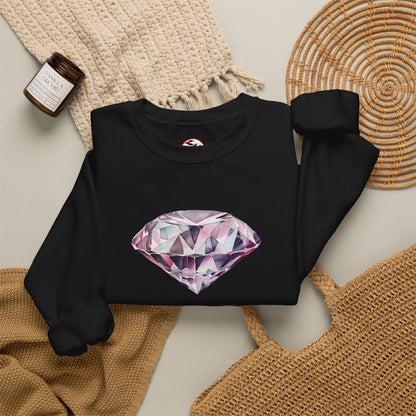 "No Pressure, No Diamond" Inspirational Crewneck Sweatshirt