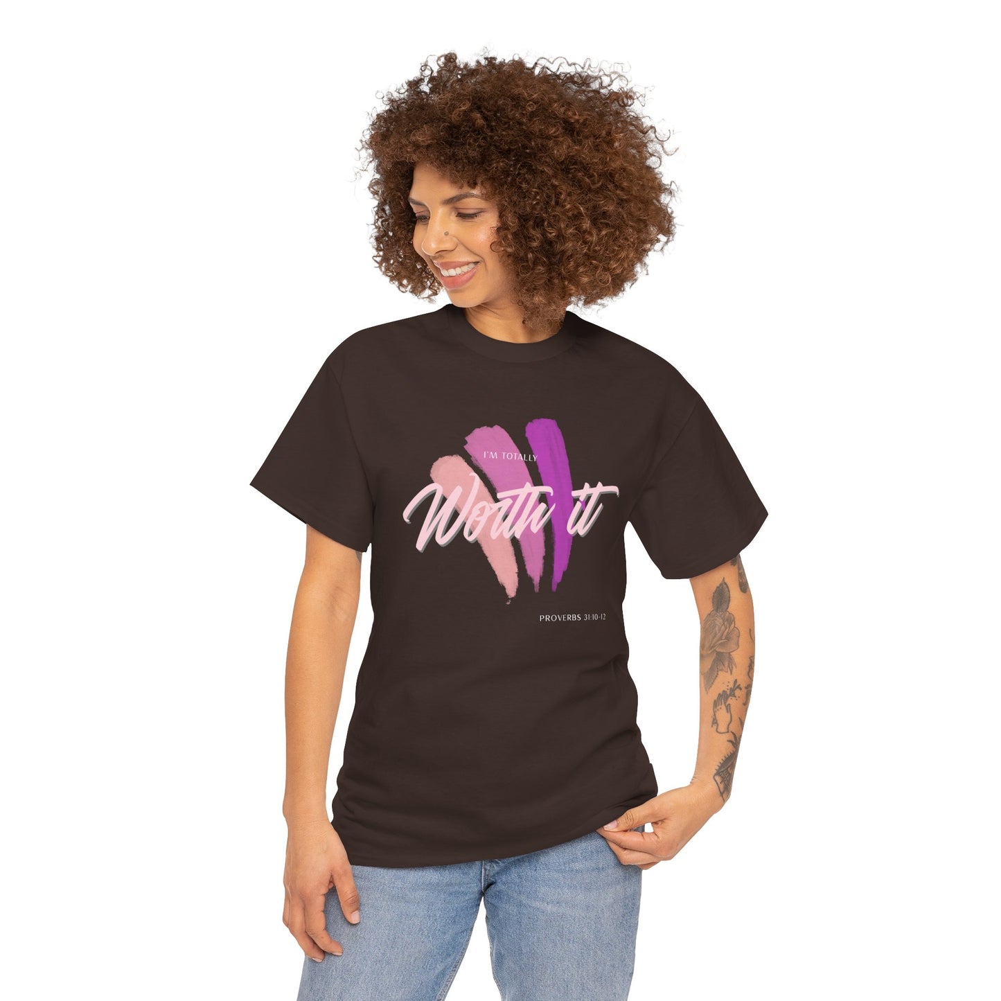 "Totally Worth It" Women's Motivational Graphic T‑Shirt