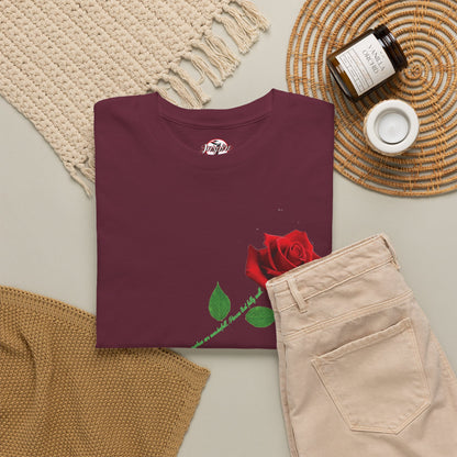 "Fearfully and Wonderfully Made" Rose Affirmative Graphic T-Shirt