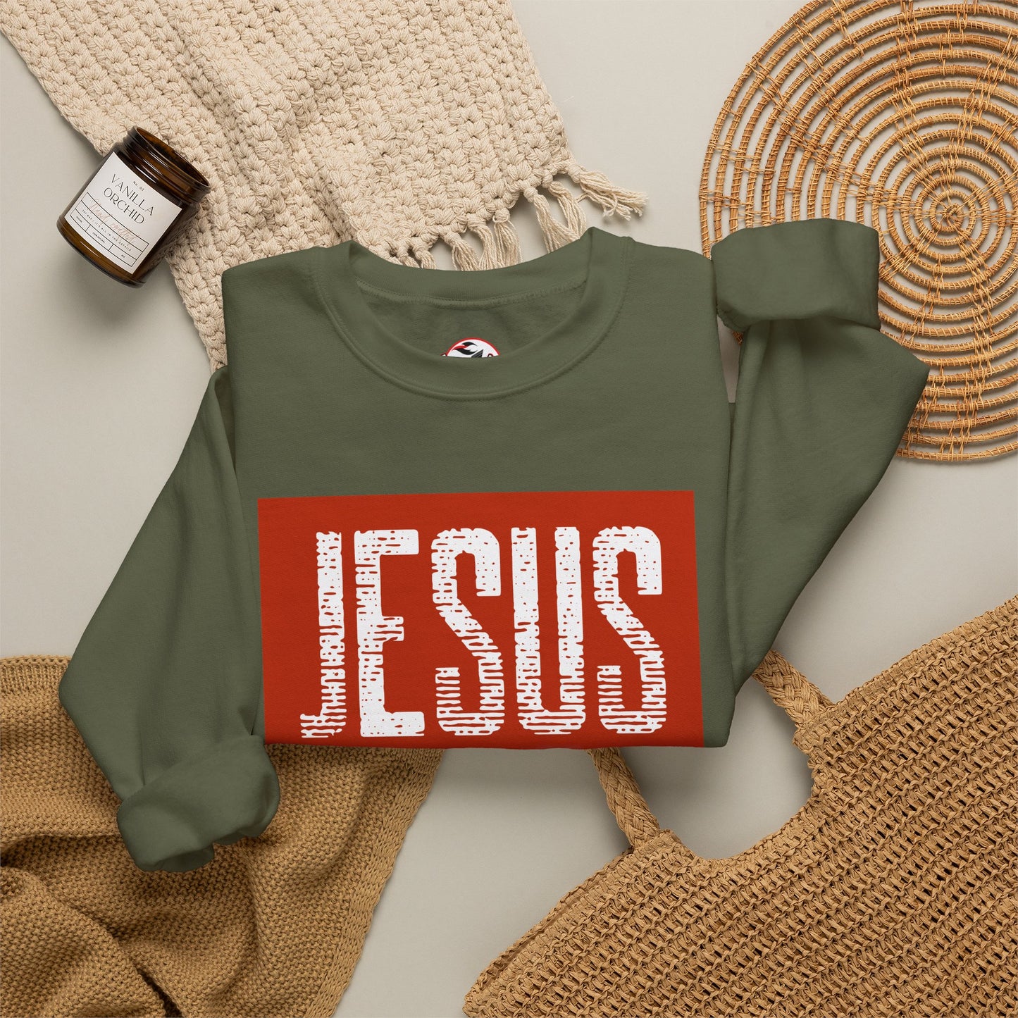 "Jesus My Redeemer" Inspirational Crewneck Sweatshirt