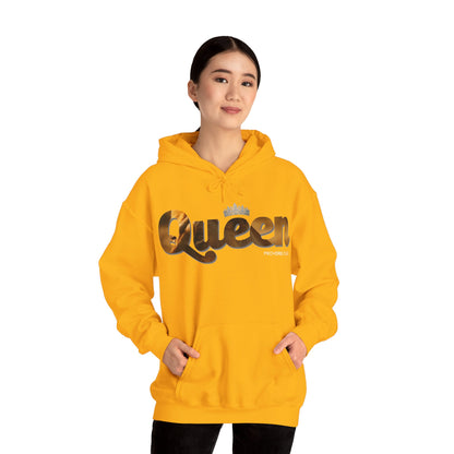 "I am Queen" Womens Affirmation Heavy Blend™ Hooded Sweatshirt