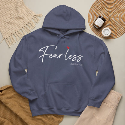 "Fearless" Inspirational Pullover Hoodie