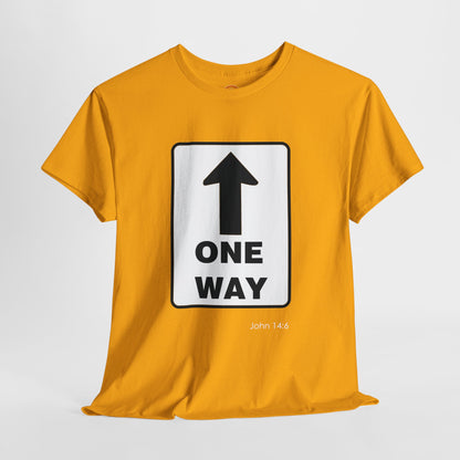 One Way Up Unisex Heavy Cotton Tee