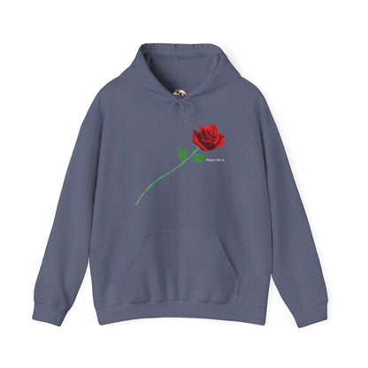 "Fearfully and Wonderfully Made" Rose Graphic Pullover Hoodie