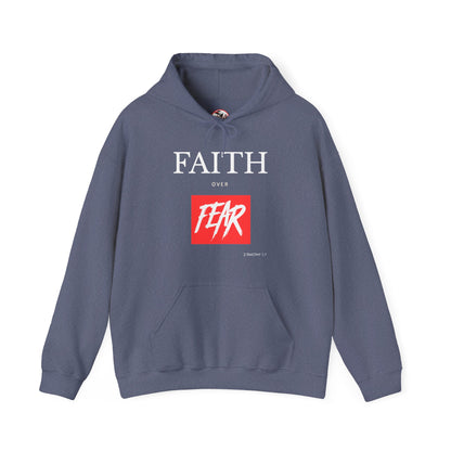 "Faith Over Fear" Inspirational Pullover Hoodie