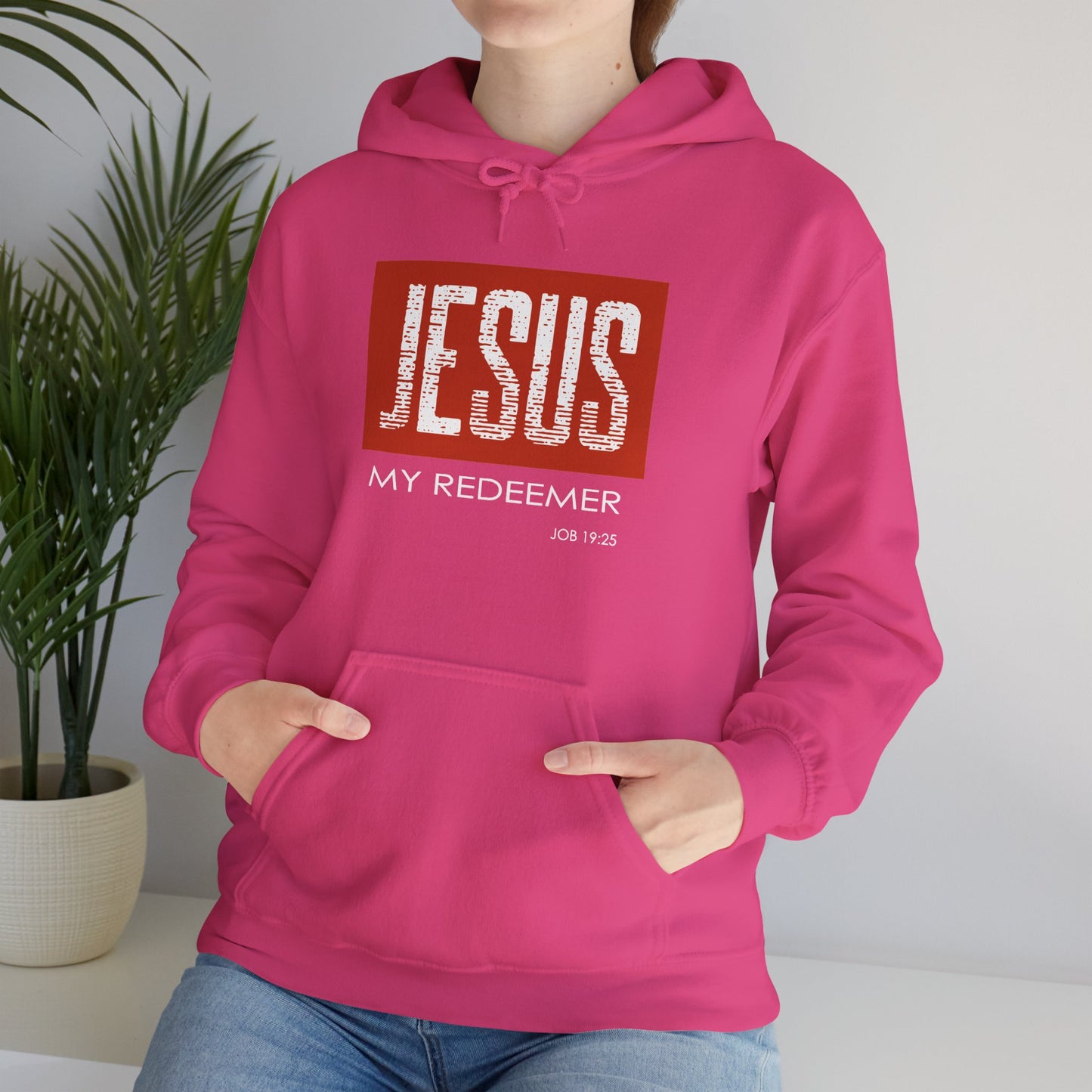 "Jesus My Redeemer" Inspirational Pullover Hoodie