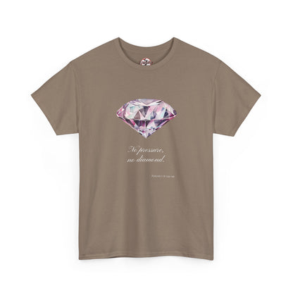 "No Pressure, No Diamond" Women's Inspirational Graphic T-Shirt