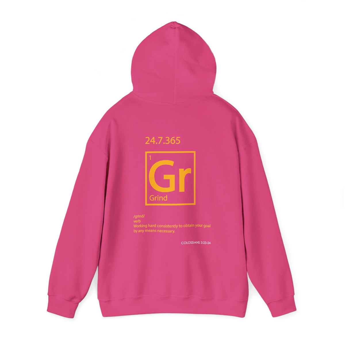 "Grind" Motivational Unisex Pullover Hoodie
