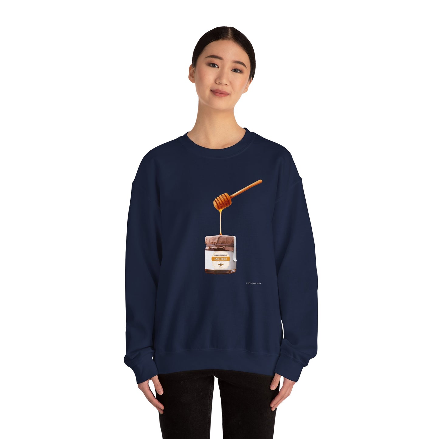 "Pleasant Words" Women's Inspirational Crewneck Sweatshirt