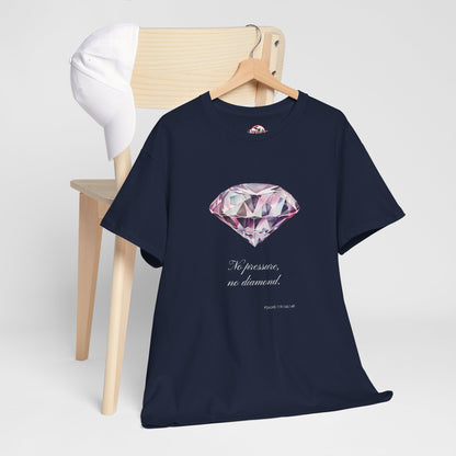"No Pressure, No Diamond" Women's Inspirational Graphic T-Shirt