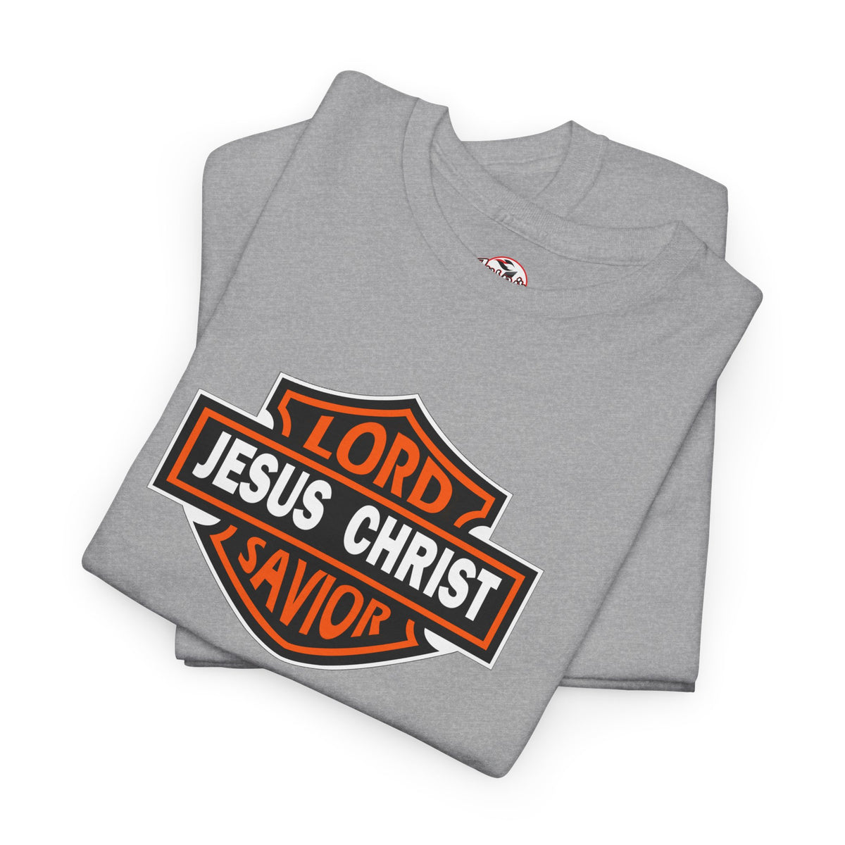 Jesus Christ Savior T‑Shirt — Lord Savior Motorcycle Shield Design