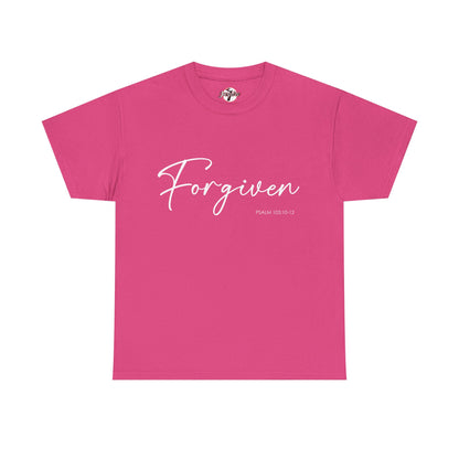 "Forgiven" Womens Christian Faith T-Shirt