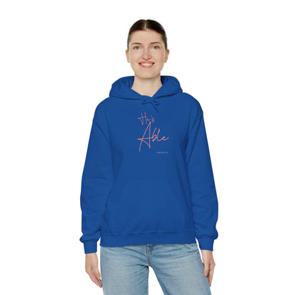 "He’s Able" Faith-Inspired Women's Pullover Hoodie