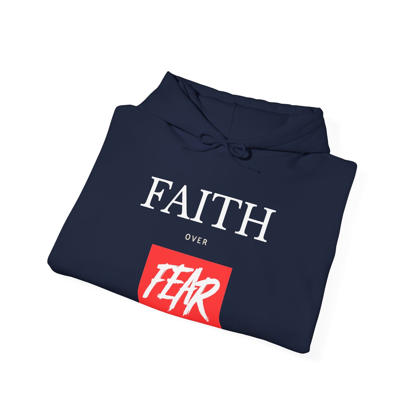 "Faith Over Fear" Inspirational Pullover Hoodie