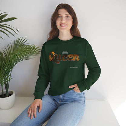 "Queen" Women's Inspirational Pullover Sweatshirt