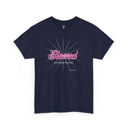 Blessed and Highly Favored Unisex Heavy Cotton Tee