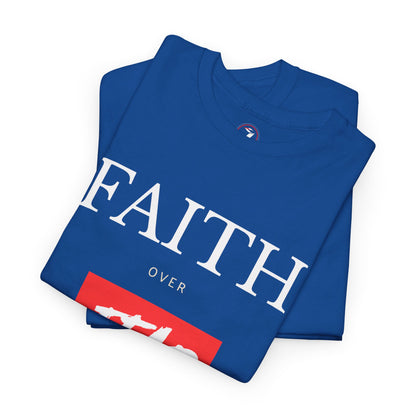 Faith Over Fear Men's Unisex Heavy Cotton Tee