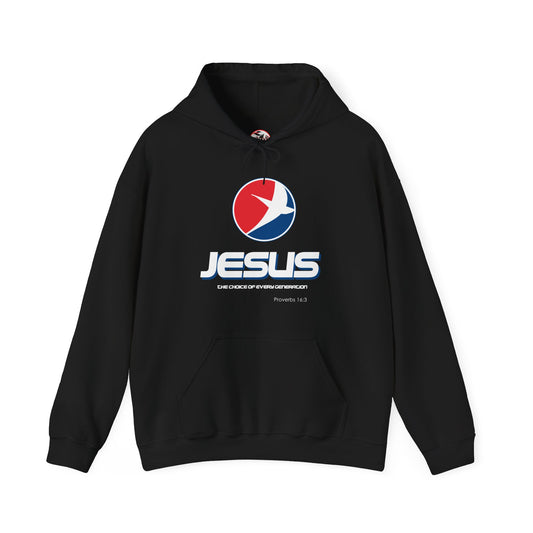 Jesus The Choice Logo Hoodie — Unisex Faith Pullover Hoodie