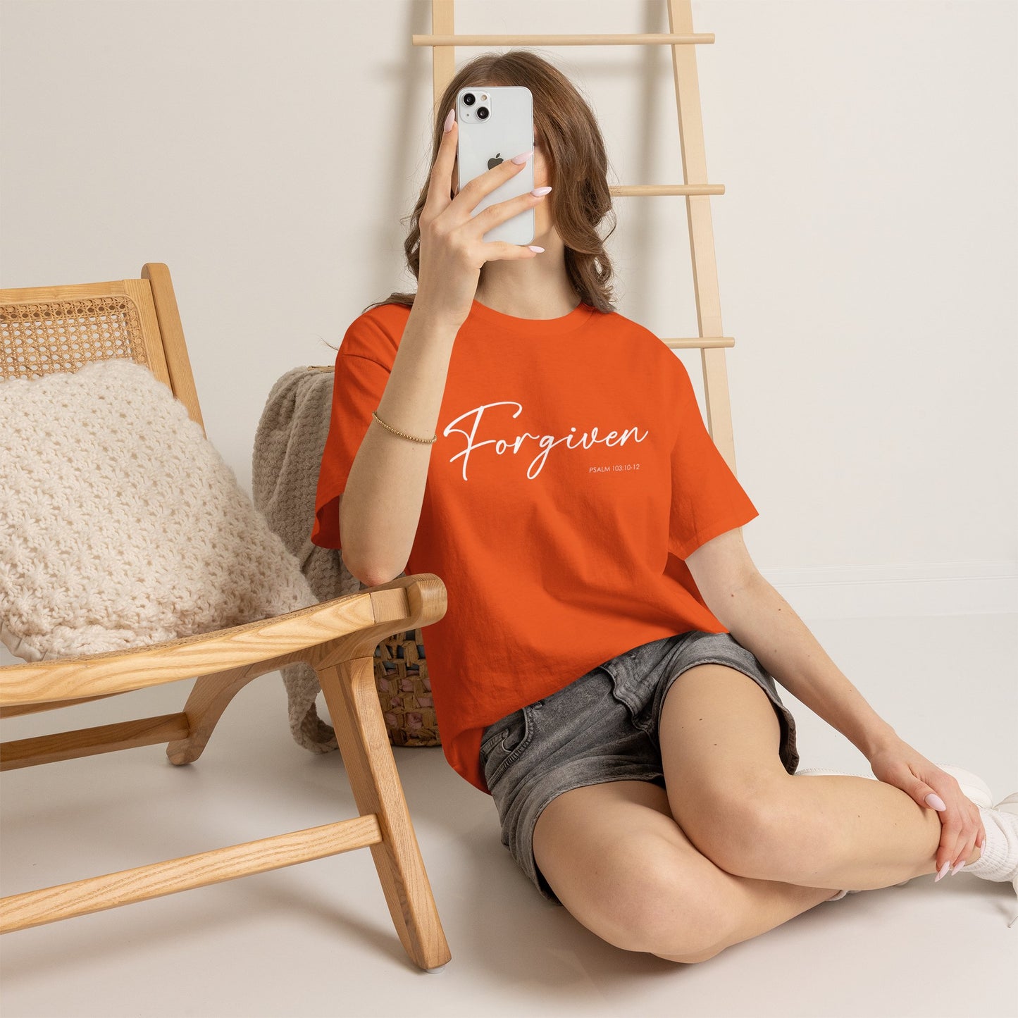 "Forgiven" Womens Christian Faith T-Shirt