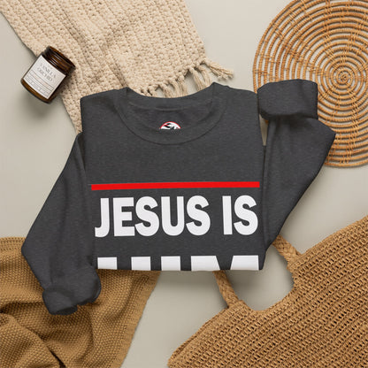 "Jesus Is Him" Inspirational Crewneck Sweatshirt