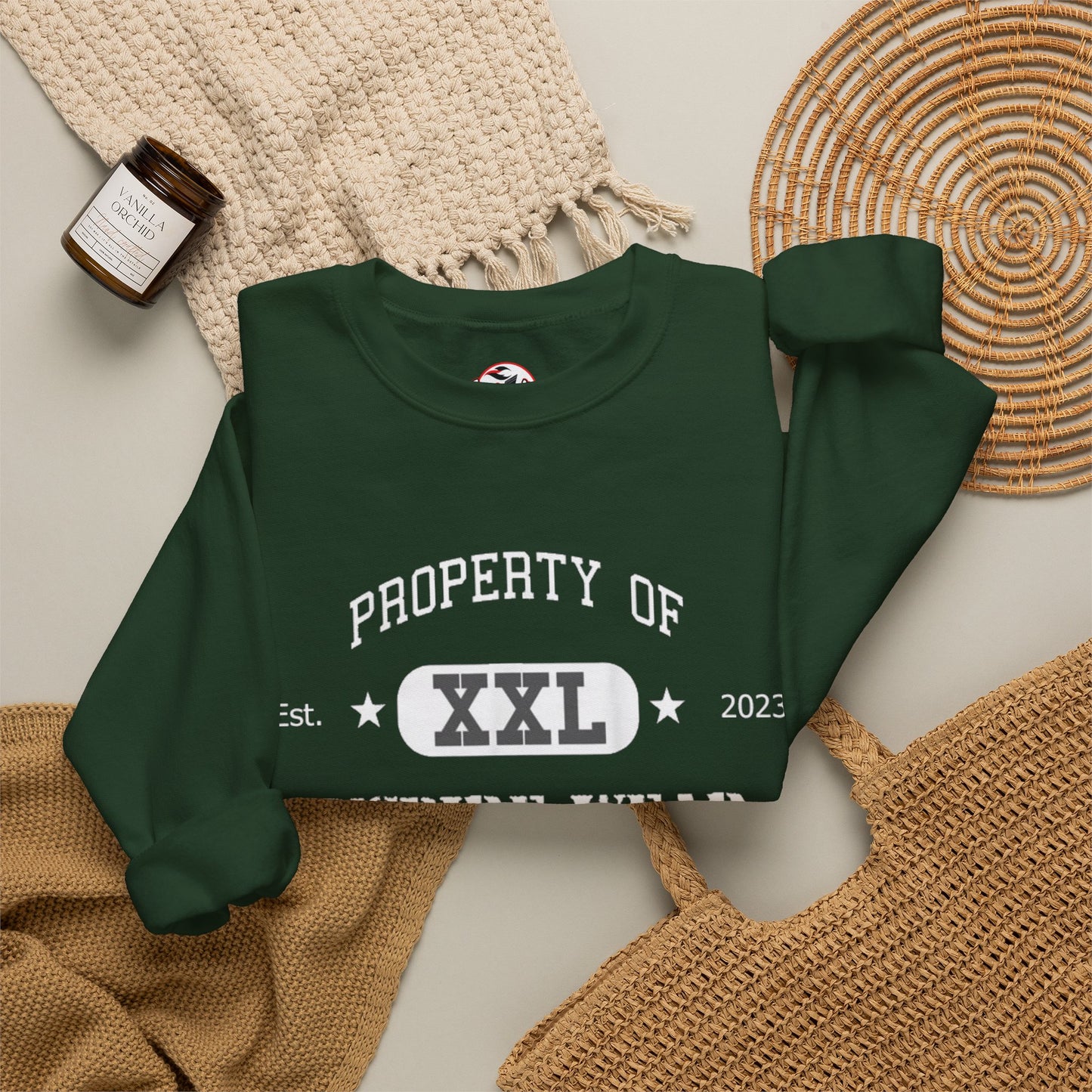 "Property of Inspire Wear" Athletic Crewneck Sweatshirt