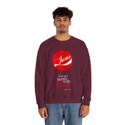 "Things Go Better with Christ" Crewneck Sweatshirt