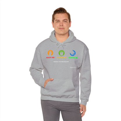 "Wash, Cleanse, Restore" Inspirational Faith-Based Hoodie