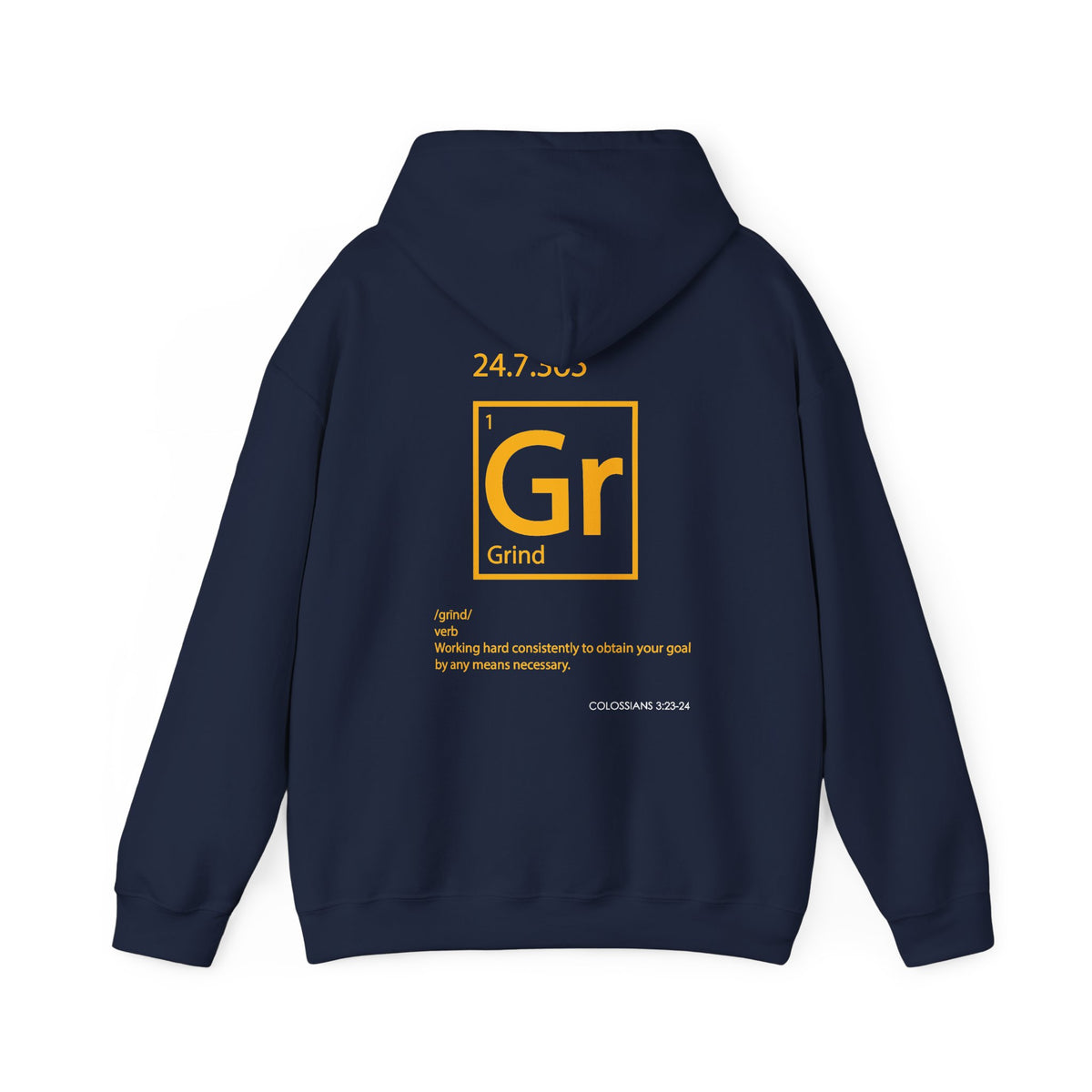 "Grind" Motivational Unisex Pullover Hoodie
