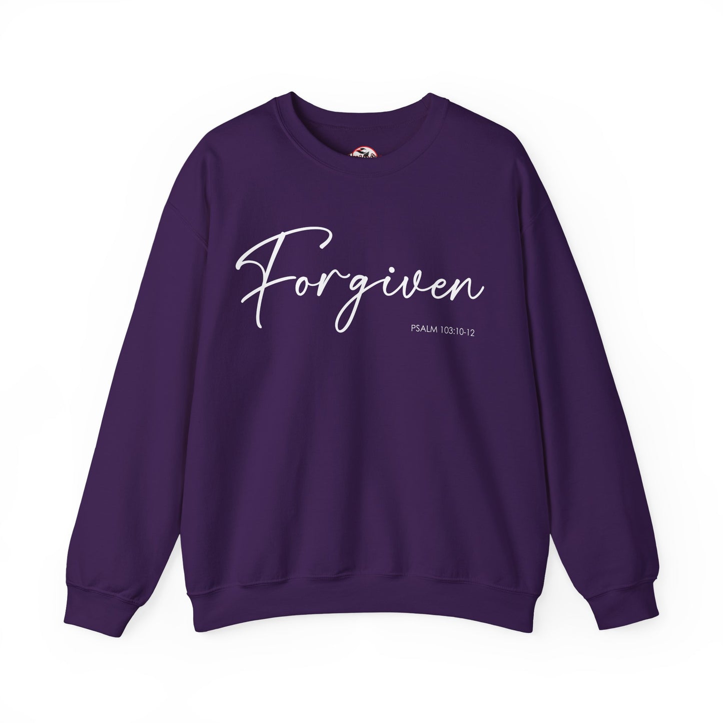 "Forgiven" Inspirational Pullover Crewneck Sweatshirt