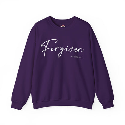 "Forgiven" Inspirational Pullover Crewneck Sweatshirt