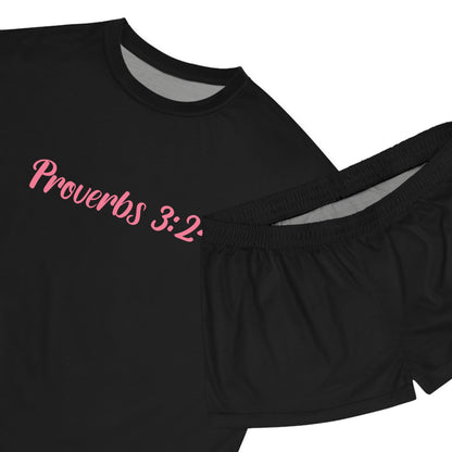 Proverbs 3:24 Women's Short Pajama Set