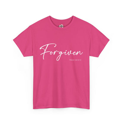 "Forgiven" Womens Christian Faith T-Shirt