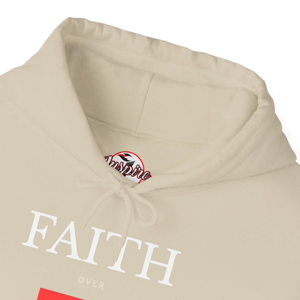 "Faith Over Fear" Inspirational Pullover Hoodie