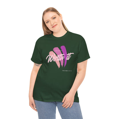 "Totally Worth It" Women's Motivational Graphic T‑Shirt