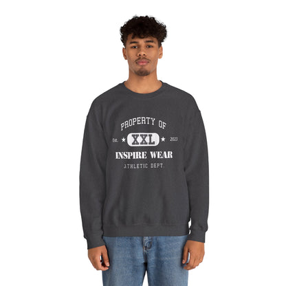"Property of Inspire Wear" Athletic Crewneck Sweatshirt