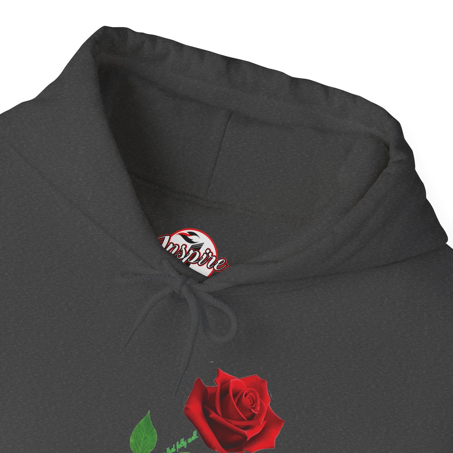 "Fearfully and Wonderfully Made" Rose Graphic Pullover Hoodie