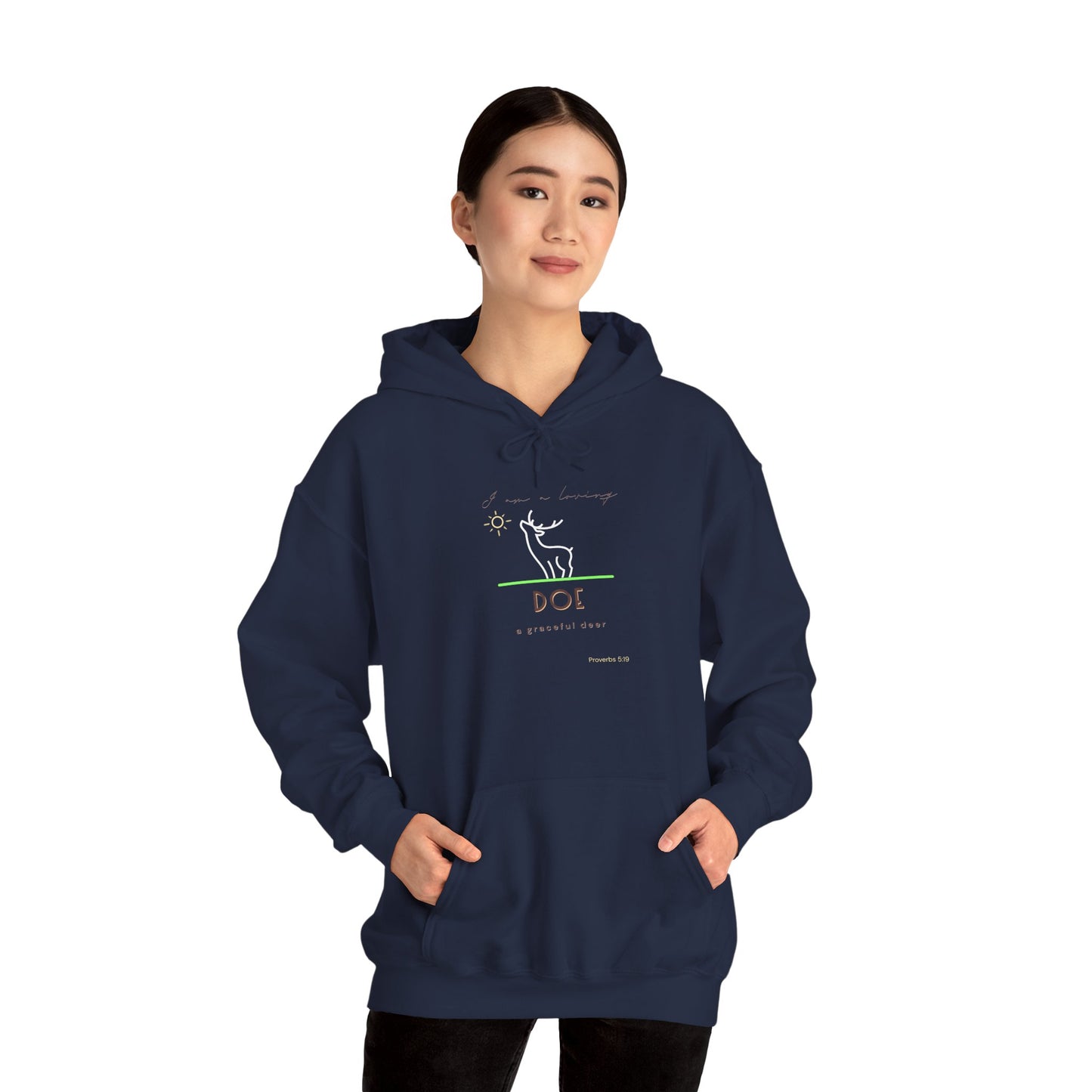 "Loving Doe" Inspirational Hooded Sweatshirt