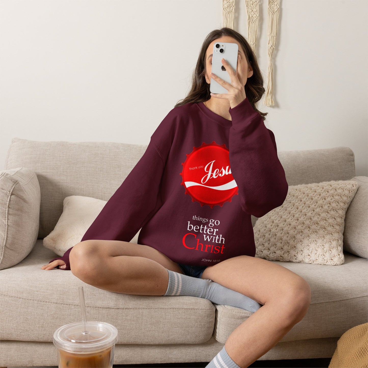 "Things Go Better with Christ" Crewneck Sweatshirt