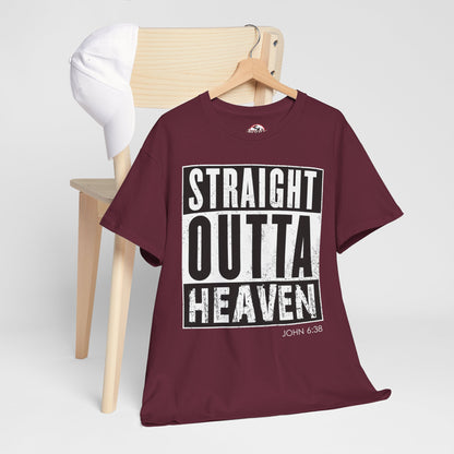 Straight Outta Heaven Unisex Inspirational Graphic T-Shirt